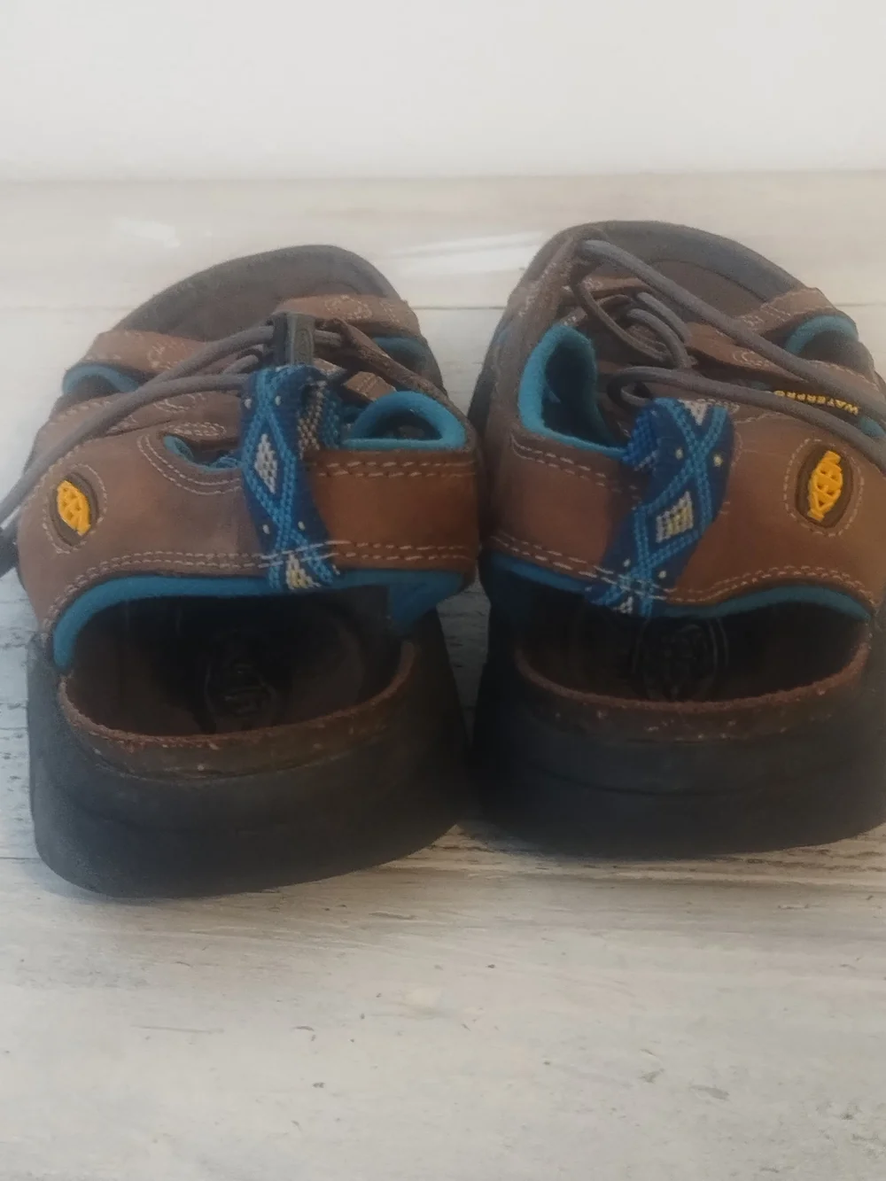 Keen Sarasota Waterproof Sandal Shoes Womens 6 Outdoor Hiking Fisherman Leather